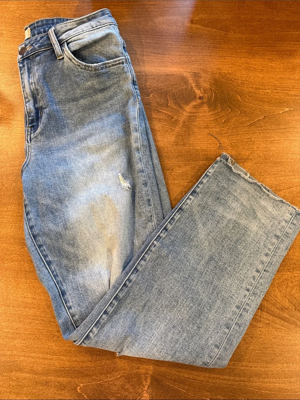 Altar'd State Light Blue Distressed Boyfriend Jeans